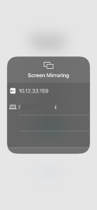 Zoom image: Tap the IP address that matches the one on the Crestron touchscreen