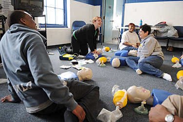 An estimated 2,000 faculty and staff members are expected to be trained to operate AEDs on campus. Photo: NANCY J. PARISI
