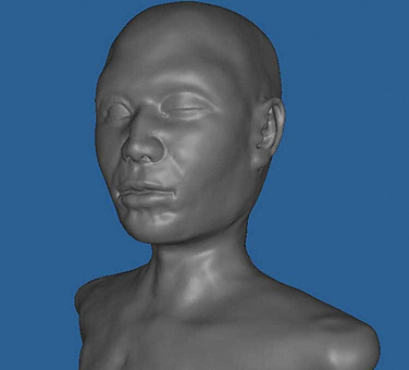 This complex shape was produced using Protean, the 3-D virtual clay sculpting software package that was developed from research initially conducted by UB mechanical engineers.