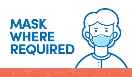 Mask where required. 