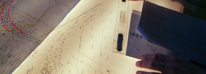 Students working in an archaeology lab.