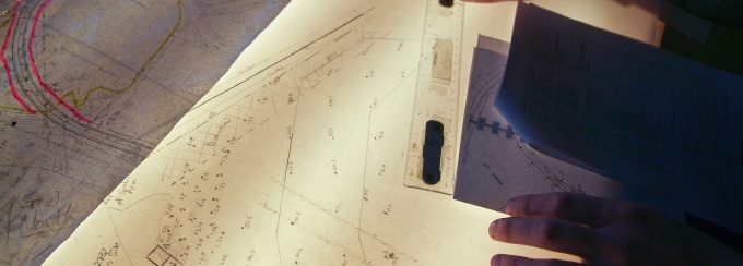 Students working in an archaeology lab. 