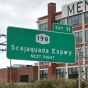 Scajaquada Expressway sign, Exit 11. 