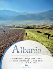 Field and mountians in Albania.