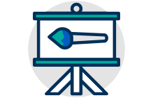 A graph with a line going up. 