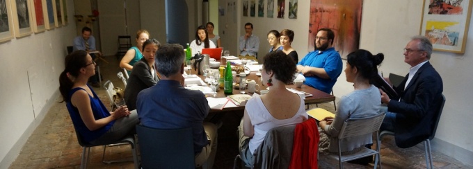 UB Arts Management students in discussion during the 2014 Summer school in Vienna. 