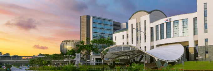 SIM Headquarters Bldg Singapore. 