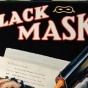 black mask. 
