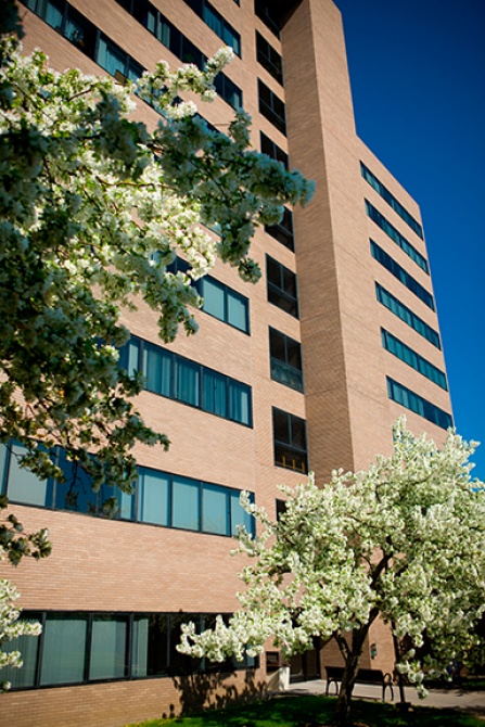 Clemens Hall on UB's North Campus that houses the Department of English. 