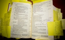 Image of annotated literature. 