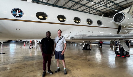 Adegbola and advisor Adam Wilson. 