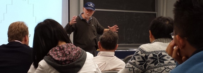 Professor Percy A. Deift from Courant Institute of Mathematical Sciences, NYU, presented the Myhill Lecture Series 2013-14. 