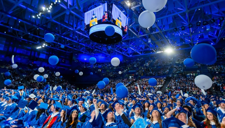 The College of Arts and Sciences afternoon commencement ceremony on May 21, 2023 at Alumni Arena. This ceremony celebrates undergraduates in the Humanities and Social Sciences. Photographer: Douglas Levere. 