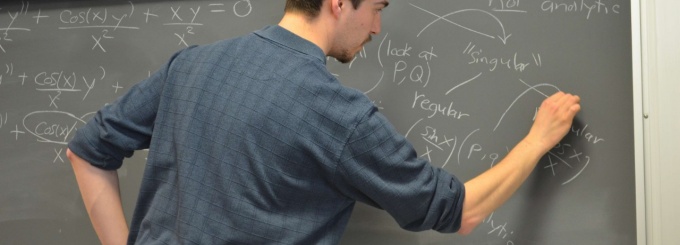 UB Math student lounge. 