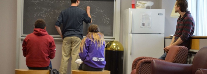 UB Math student lounge. 