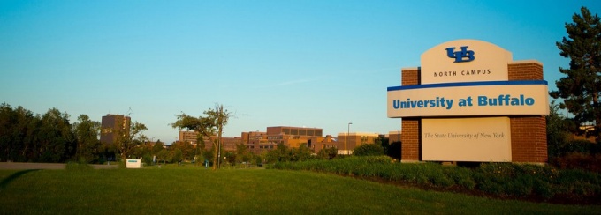North Campus Signage at the 990 Entrance to the North Campus Photographer: Douglas Levere. 