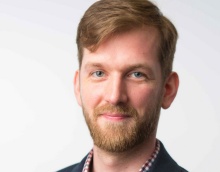 Portrait of Assistant Professor of Philosophy Ryan Muldoon Photographer: Douglas Levere. 