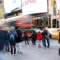 A busy street in New York. 