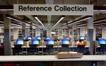 UB library computer station. 