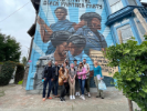 Arts management students at the West Oakland Mural Project. 
