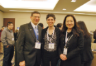 UB's Pinar Okumus with fellow TRB attendees at the reception. 