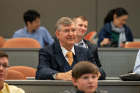 The program included stories and testimonials from Mark Karwan’s former students and colleagues. 