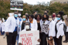 More than 250 medical students, residents, faculty, staff and other health care workers attended the “White Coats 4 Black Lives” march.