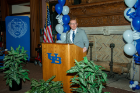Thomas McArthur, Associate Vice President for Alumni Engagement and Annual Giving kicked off the festivities. 