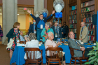 Alumni were excited to be recognized at the event – some even jumped up on their chairs!