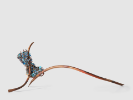 Claire Falkenstein, Blue in Extension, 1971. Glass, copper, 28 x 26 x 72 inches. University at Buffalo Art Galleries:Gift of the David K. Anderson Family, 2000