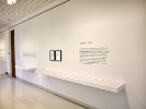 bpNichol, Love Letter, 2021, installation view, UB Art Galleries. Photo: Biff Henrich.