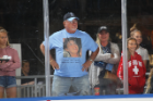 Lesakowski's dad, Mike Sr., sports a T-shirt in memory of his late wife, Evelyn. Photo: Bill Wippert