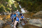 The students take a break for some ecotourism at Las Hornillas mud pits and waterfalls.