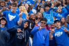 UB student fans at a football game. 