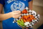 Chicken Wings, photographed for national food day. Images made in the summer of 2019 near the Statler Commissary. Photographer: Meredith Forrest Kulwicki