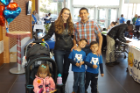 A family attending Strengthening Families event