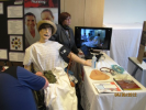 A training mannequin is part of a nursing booth at the 2011 Albany Caucus 