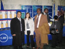 Individuals standing in front of the SUNY booth at the 2011 Albany Caucus