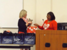 Participant receives gift bag