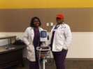 Health Care Students with their equipment