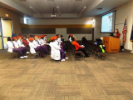 Attendees listening to Guest Speaker - Linda M. Harris, MD, FACS talking about "Vascular Disease in Women"