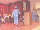 Graduates receive their degrees 