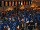 Graduates waiting to receive their degrees 