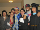 Graduate, faculty and family 