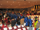 Graduates' procession into auditorium 