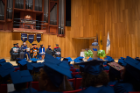 Buffalo Mayor Byron Brown speaks at the UB Educational Opportunity Center's (UBEOC) 44th Annual Commencement on May 24, 2017 in Slee Hall. Photographer: Meredith Forrest Kulwicki