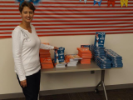 Volunteer with Dr. Seuss books