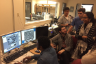 BioArt students exploring objects through scanning electron microscopy.