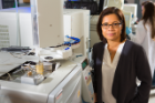 Diana Aga, Henry M. Woodburn Professor of Chemistry at UB. The new study on PFAS capture was a partnership between the labs of Aga and Assistant Professor Timothy Cook in UB’s Department of Chemistry. Credit: Douglas Levere / University at Buffalo