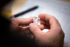 Contest participants grew their crystals by dissolving powdered aluminum potassium sulfate — a nontoxic chemical used in water purification and more — into water, then letting the water evaporate slowly. This causes the chemical compound to emerge from the solution and slowly form a crystal.